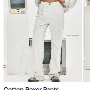 Parke Gray Cotton Boxer Pants